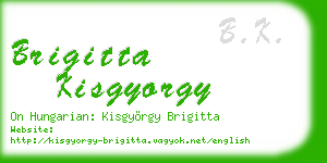 brigitta kisgyorgy business card